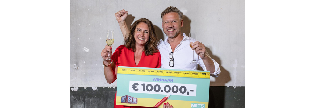 René en Jessica winnen finale van Net5-programma Het Blok