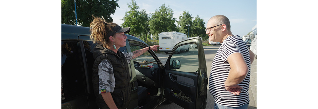 Leven in een camper op een parkeerplaats in Groningen