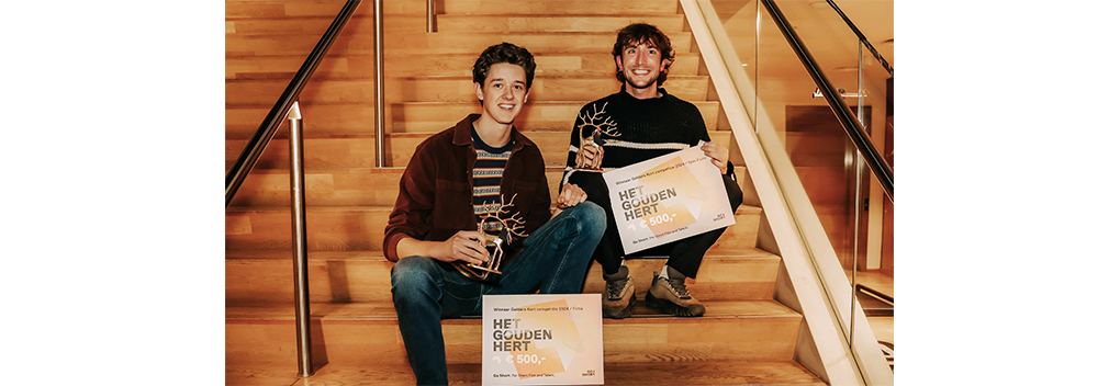 Jop Kraaijkamp en Sebastian Mulder winnen Gouden Hert bij Go Short Arnhem