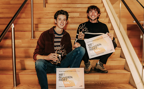 Jop Kraaijkamp en Sebastian Mulder winnen Gouden Hert bij Go Short Arnhem